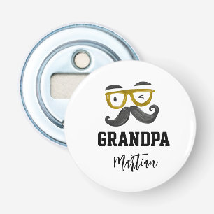 Lönsam gult och mustasch Anpassningsbar Grandpa Flasköppnare
