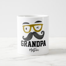 Lönsam gult och mustasch Anpassningsbar Grandpa