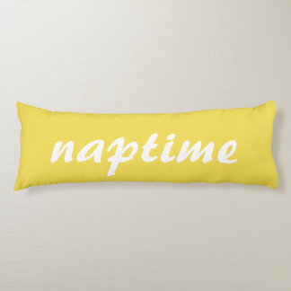 Lönsam Gult och vit Naptime Kroppskudde