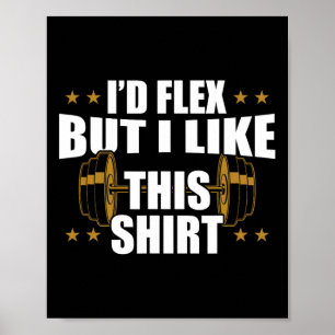 Lönsam Gym Workout - jag skulle Flex men jag gilla Poster