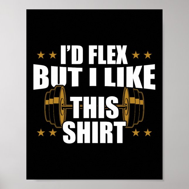 Lönsam Gym Workout - jag skulle Flex men jag gilla Poster (Framsidan)