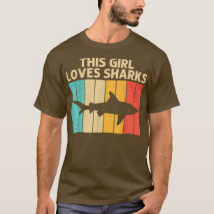 Lönsam haj för flickor Kid Hammerhead Tiger Sharks T Shirt