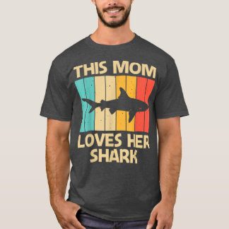 Lönsam haj för Mamma Mamma Hammerhead Tiger Sharks T Shirt