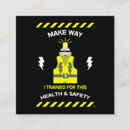 Lönsam hälsa och säkerhet | NEBOSH | Konstapel | L Fyrkantigt Visitkort