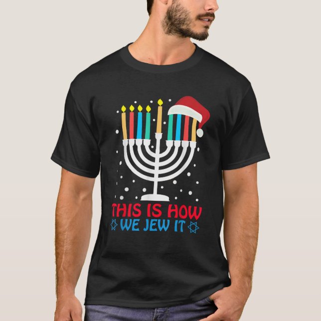 Lönsam Hanukkah-jude Det är så vi justerar det Cha T Shirt (Framsida)