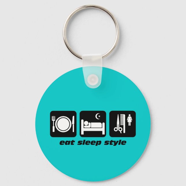 Lönsam hårstylist nyckelring (Framsida)