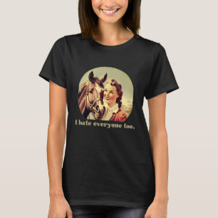 Lönsam hästdesign Jag hatar alla för stela hår T Shirt
