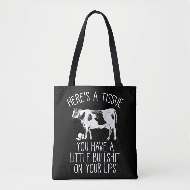 Lönsam Heifer Crybaby Cow Farmer Bull Softie Tygkasse (Framsida)