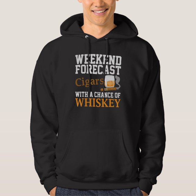 Lönsam Helg-prognos för cigarrer och whisky För ma Hoodie (Framsida)