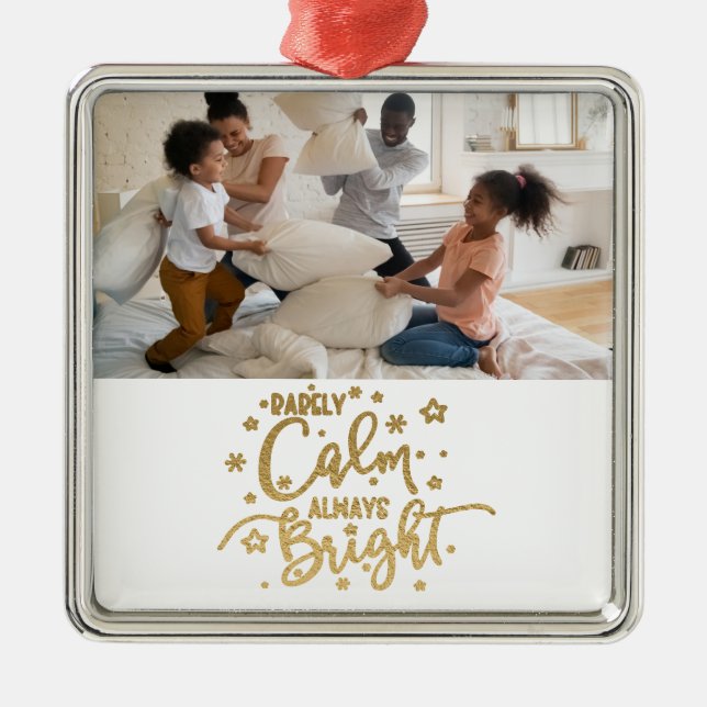 Lönsam Helgdag Photo Sely Lugn jul Julgransprydnad Metall (Framsidan)