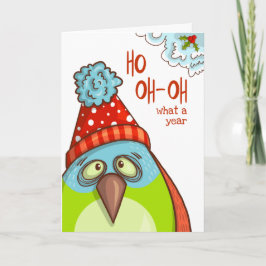 Lönsam Helgdagar Ord Festive Bird Helgkort