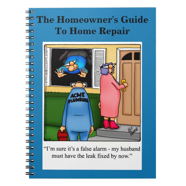Lönsam hemreparation DIY Humor bärbar dator Anteckningsbok (Framsidan)