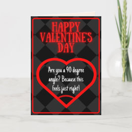 Lönsam Höger Vinkelt Math Joke Valentine Card Kort