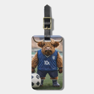 Lönsam höglandskädda, nedtryckt för fotboll. bagagebricka