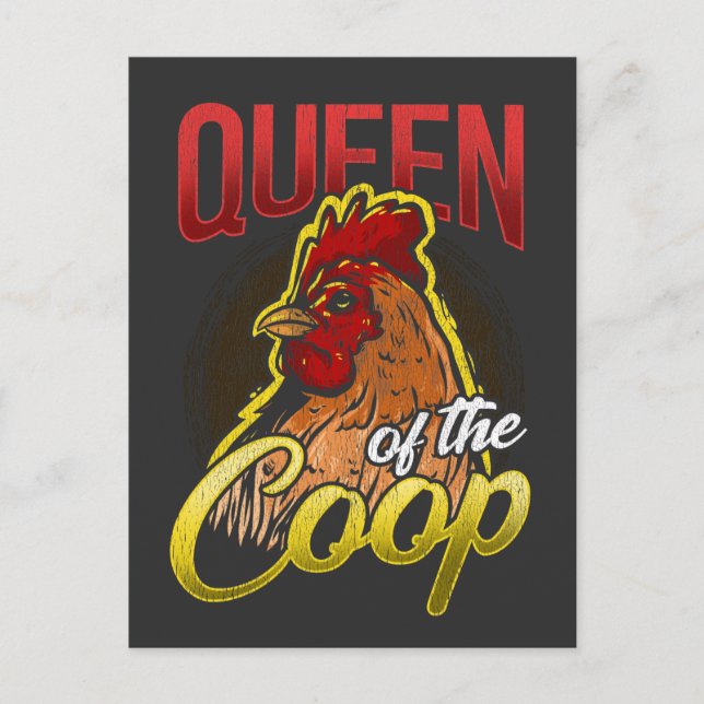 Lönsam hönsuppfödning i Dam från Chicken Vykort (Framsida)