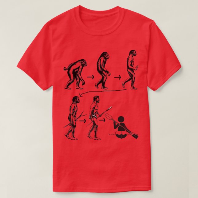 Lönsam human evolution till Rwing-gåva för Rwing T Shirt (Design framsida)
