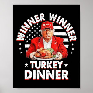 Lönsam Humor-trumpvinnare, turkisk middag än Poster