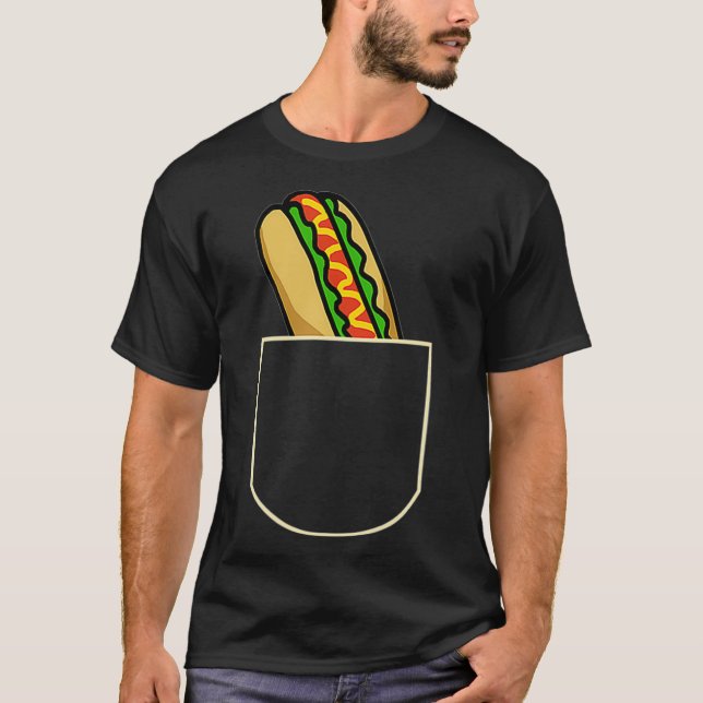 Lönsam Hund i Hetten i Hetten Pocket Gift T Shirt (Framsida)