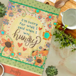 Lönsam Hungrig Blommigt Heart Namn Kitchen Kökshandduk<br><div class="desc">Lustigt Hungrig Snyggt Blommigt Kökshanddukar personlig med Namn. De här unika anpassningsbarna i kökshanddukar är en perfekt gåva för att fira en födelsedag, pension, årsdag, party, gåva till bröllop, etc... ett roligt sätt att fira alla tillfälle. Koppla ihop det med flaska i vin och ge en underbar gåva till vänner,...</div>