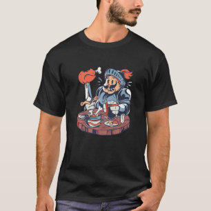 Lönsam Hungrig Knight - Medieval Crusader Renaissa T Shirt