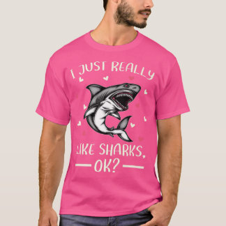 Lönsam Hungrig Shark Älskare I precis Verkligen so T Shirt