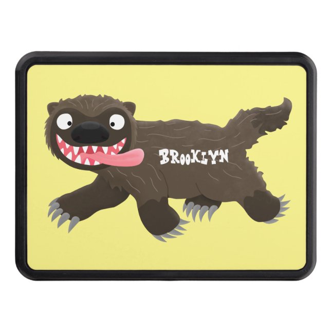 Lönsam hungrig tecknad av vilddjur dragkroksskydd (Framsidan)