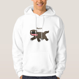 Lönsam hungrig tecknad av vilddjur hoodie