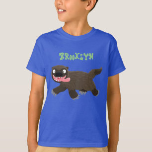 Lönsam hungrig tecknad av vilddjur t shirt