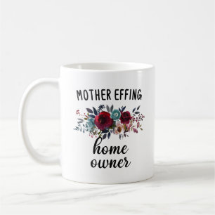 Lönsam hushållsuppvärmning, Blommigt Ny hemäga Kaffemugg