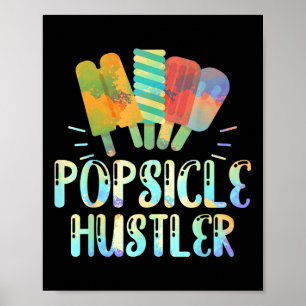 Lönsam Ice Cream Retro 80s Sommarpopsicle Hustler Poster
