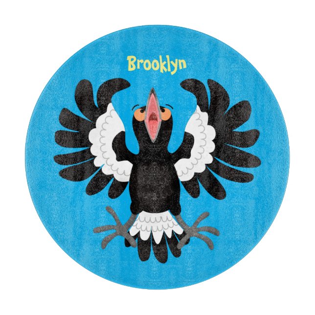 Lönsam illustration av australisk magpie-tecknad (Framsidan)