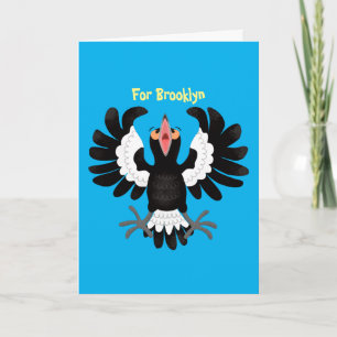 Lönsam illustration av australisk magpie-tecknad kort
