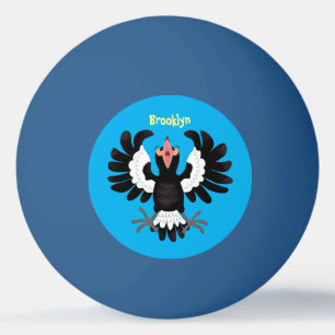 Lönsam illustration av australisk magpie-tecknad pingisboll
