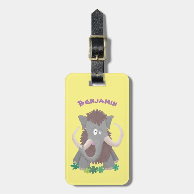 Lönsam illustration av lummot tecknad bagagebricka (Vertikal Framsida)