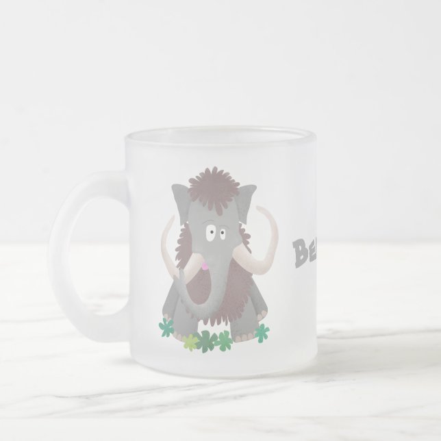 Lönsam illustration av lummot tecknad frostad glasmugg (Vänster)