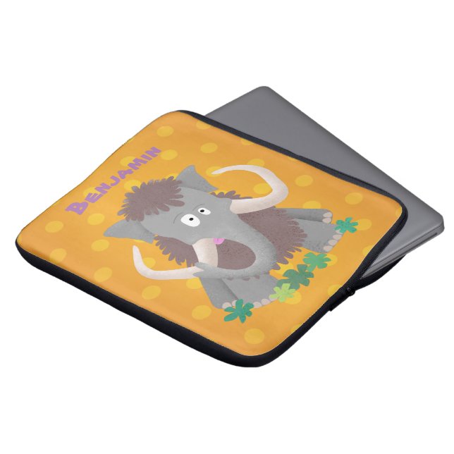 Lönsam illustration av lummot tecknad laptop fodral (Framsida topp)