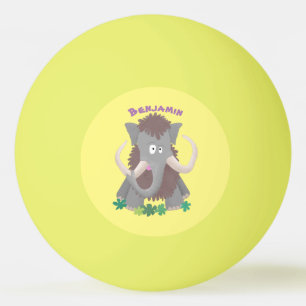 Lönsam illustration av lummot tecknad pingisboll