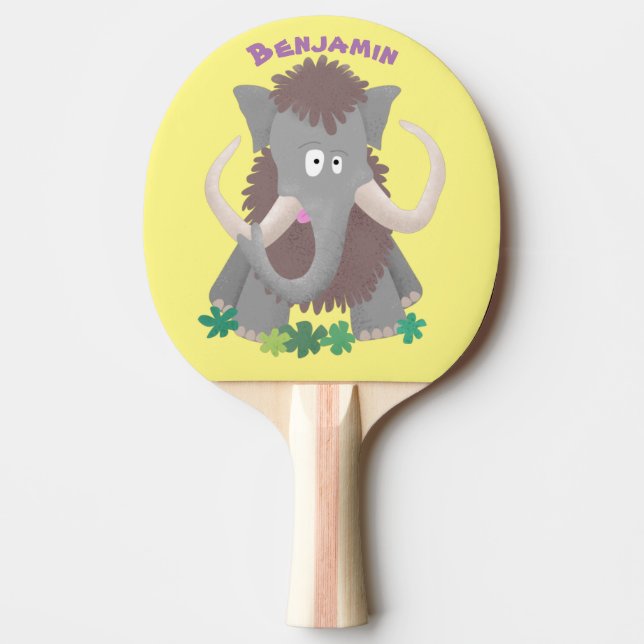 Lönsam illustration av lummot tecknad pingisracket (Framsidan)