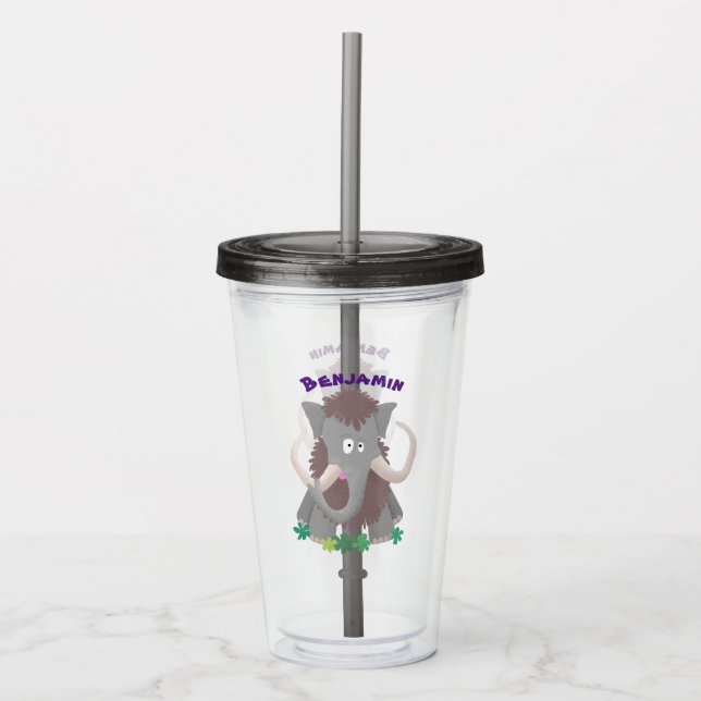 Lönsam illustration av lummot tecknad take away mugg (Framsida)