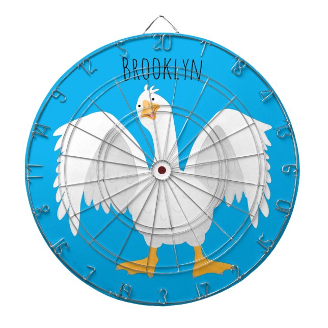 Lönsam illustration av nyfiken domestic, tecknad darttavla (Framsidan)