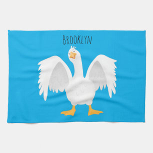 Lönsam illustration av nyfiken domestic, tecknad kökshandduk