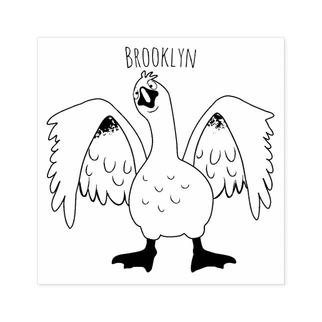 Lönsam illustration av nyfiken domestic, tecknad stämpel (Tryck)