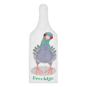 Lönsam illustration av nyfiken duva tecknad