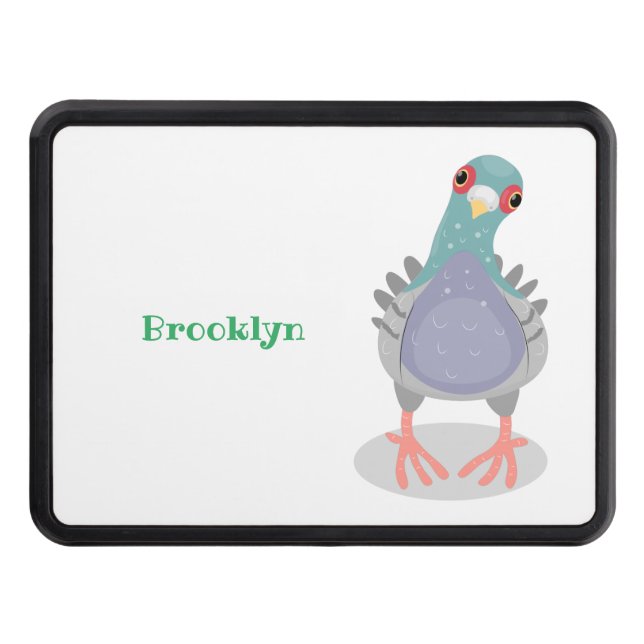 Lönsam illustration av nyfiken duva tecknad dragkroksskydd (Framsidan)