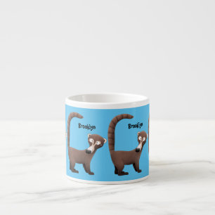 Lönsam illustration av nyfiken tecknad i Coatimund Espressomugg