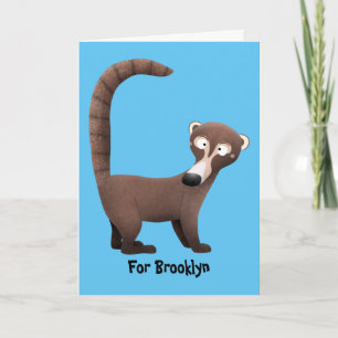 Lönsam illustration av nyfiken tecknad i Coatimund Kort