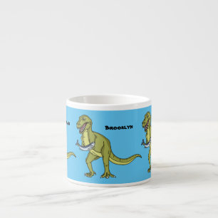 Lönsam illustration av T rex dinosauaur Espressomugg
