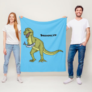 Lönsam illustration av T rex dinosauaur Fleecefilt