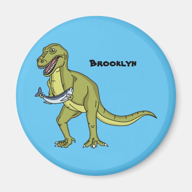 Lönsam illustration av T rex dinosauaur Magnet (Framsidan)