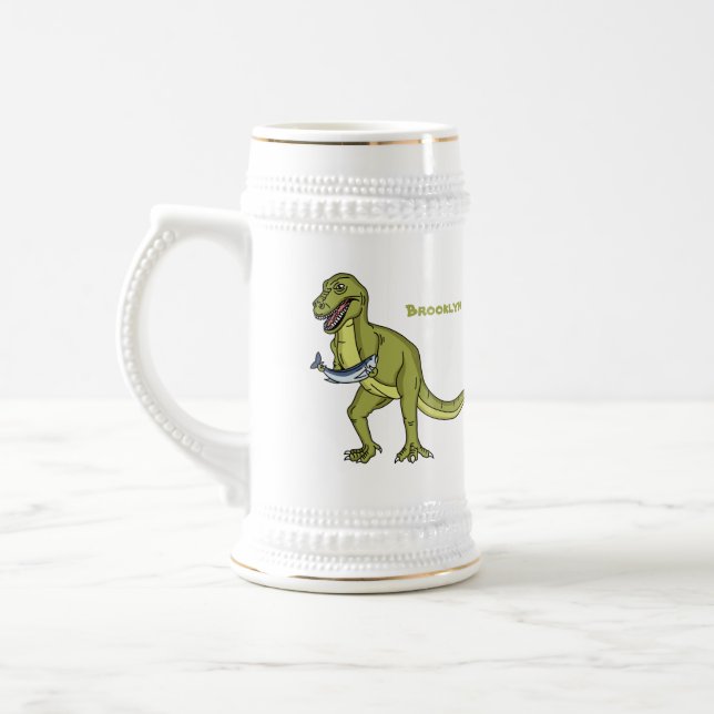Lönsam illustration av T rex dinosauaur Sejdel (Vänster)